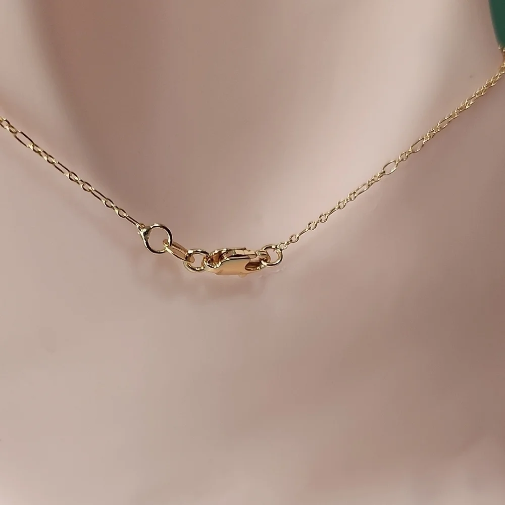 Blue Eye Gold Necklace - Picture 4 of 5